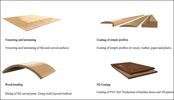 Hoja de membrana de caucho de silicona para la industria de la carpintería